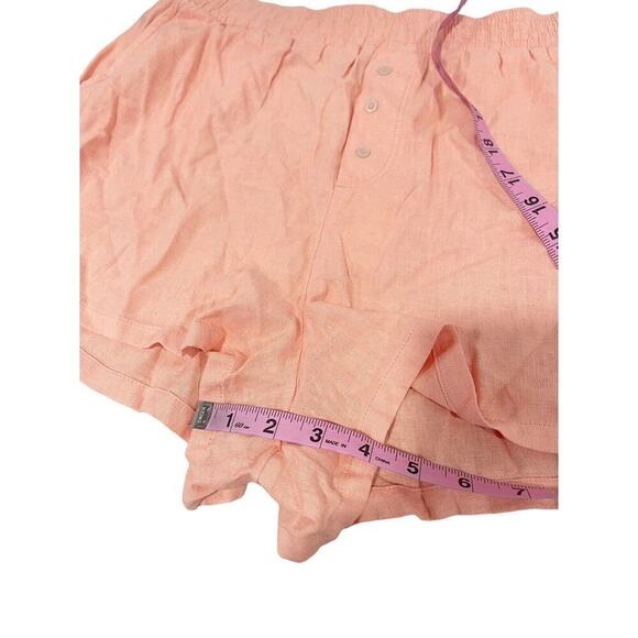 Abercrombie & Fitch Orange Womens Boxer Shorts Linen Size XS New - Picture 7 of 7